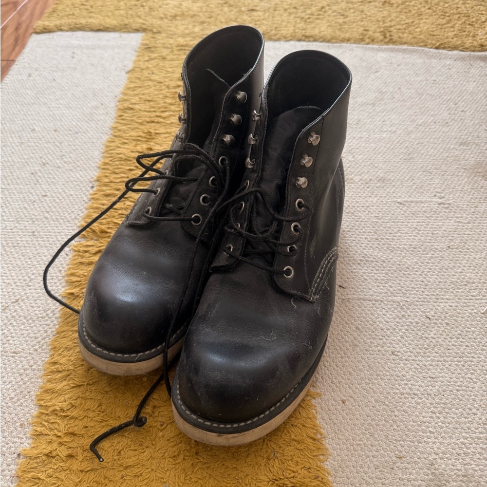 Red Wing Shoes Black Leather Men's Boots